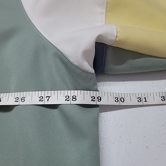 Vtg Allison Daley Womens Size 22W Color Block Windbreaker Jacket Lightweight 90s - Picture 15 of 16